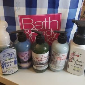 Bath and Body Works Winter Soap Bundle